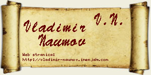 Vladimir Naumov vizit kartica